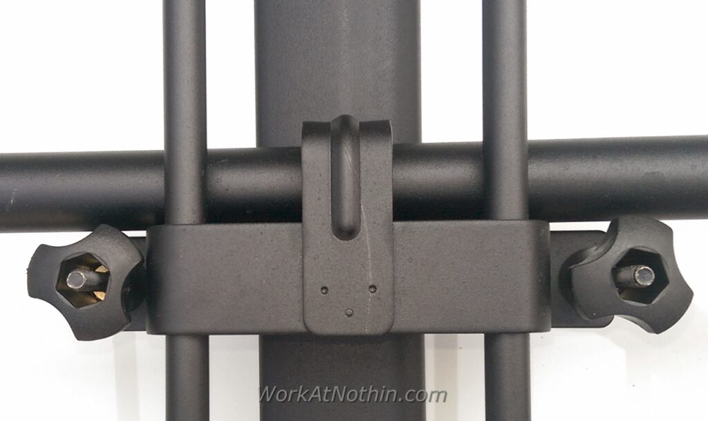 Yakima locking bracket installed - bottom view.